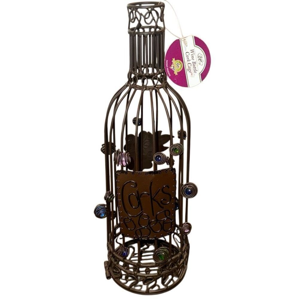 *NEW* Wine Bottle Cork Cage Whimsey Collection By Epic